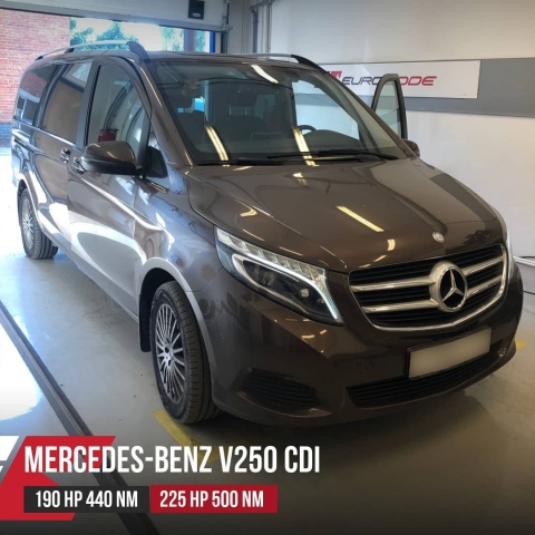 Чип тюнинг Mercedes-Benz V250CDI W447 190hp